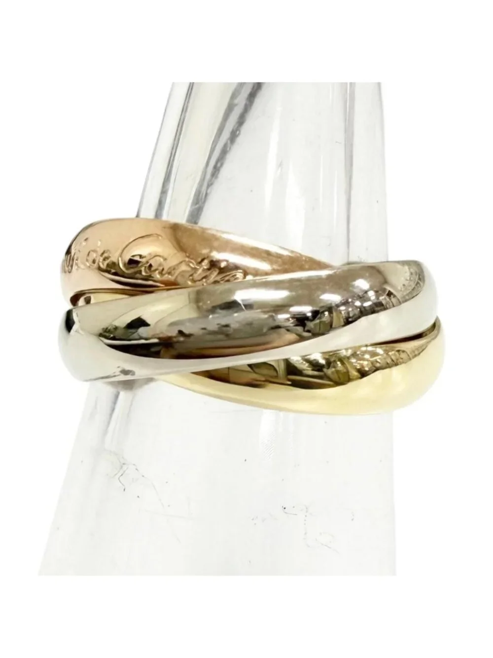 Cartier Trinity Classic 750 Ring White Gold Pink